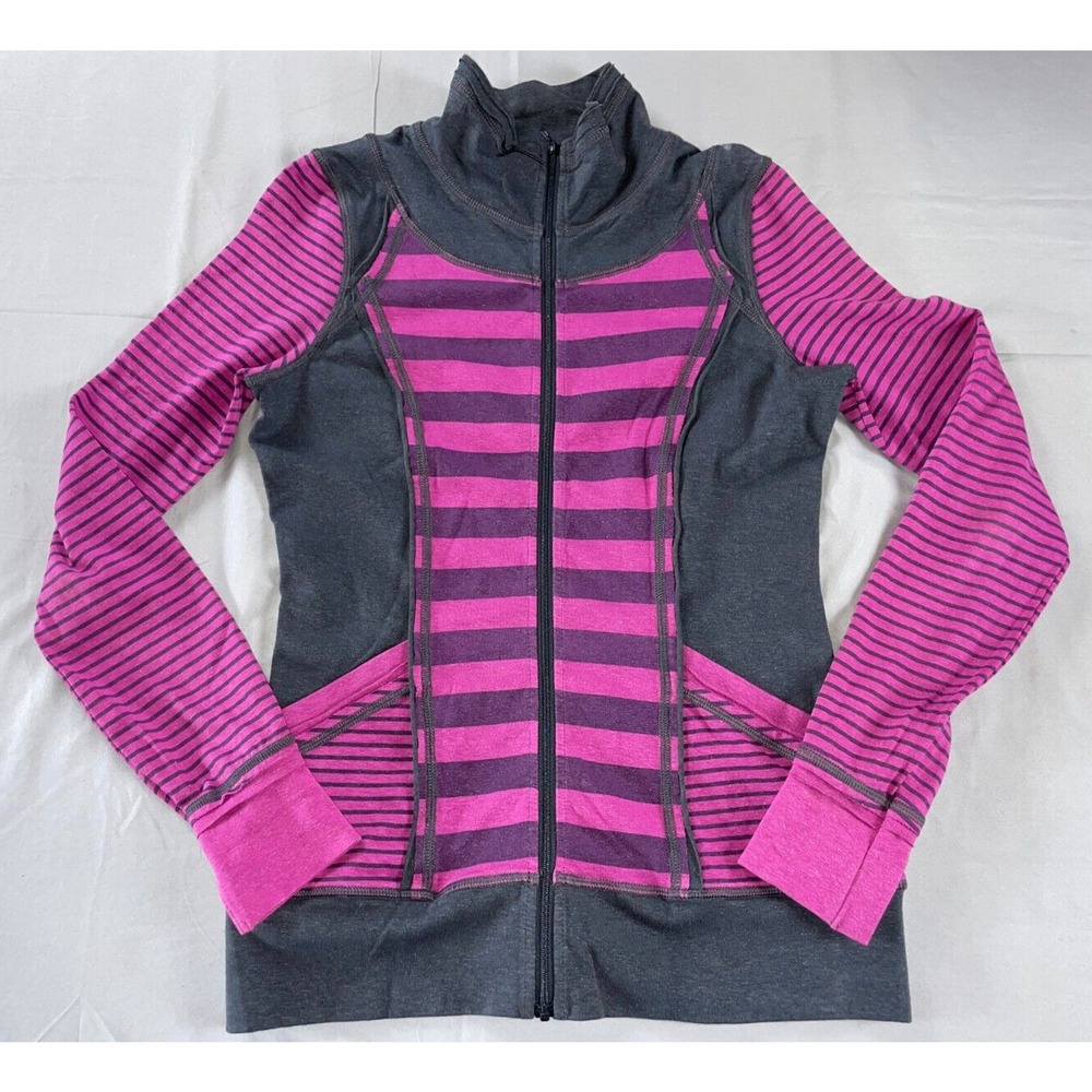 PrAna Peppa Long Sleeve Athletic Jacket, Sweatshirt In Berry Women's Size XS